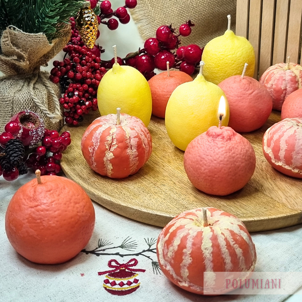 Свічка "Мандарин"  0022 фото